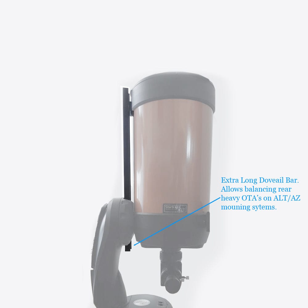 ADM Accessories Accessory ADM V Series Dovetail Bar for Celestron 8″ SCT Telescope. Extra Long - VC8-XL