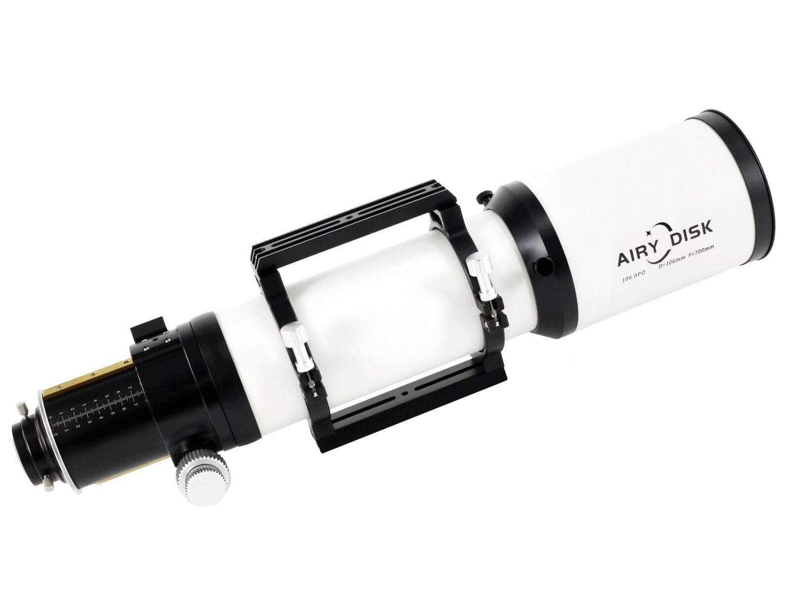 Airy Disk Telescope Airy Disk APO 106mm f/6.6 Triplet ED FCD-100 Apochromatic Refractor w/ Aluminum Case