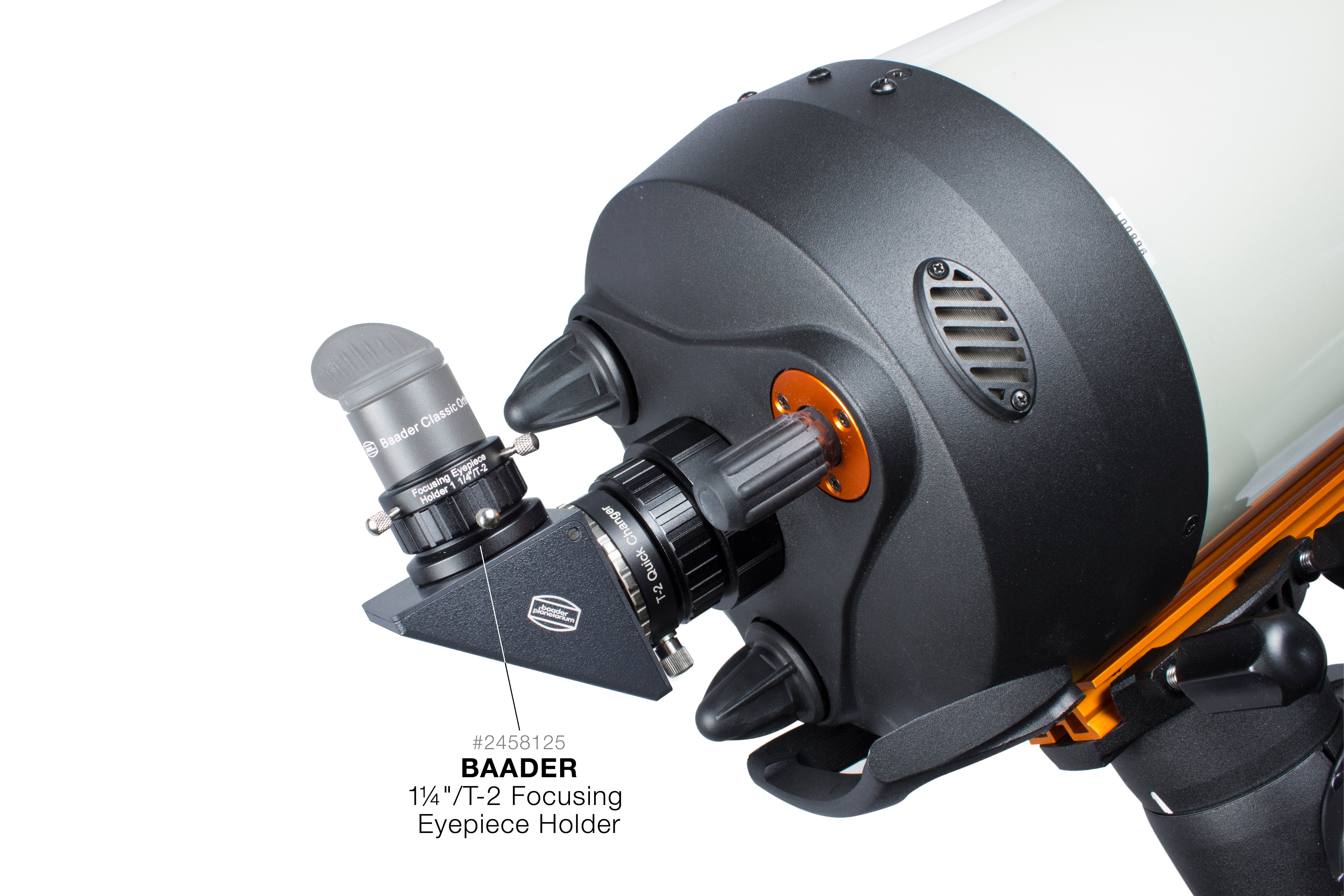 Baader Planetarium Accessories Baader 1¼" / T-2 Focusing Eyepiece Clamp, w/ dual clamp screws and compression ring - 2458125