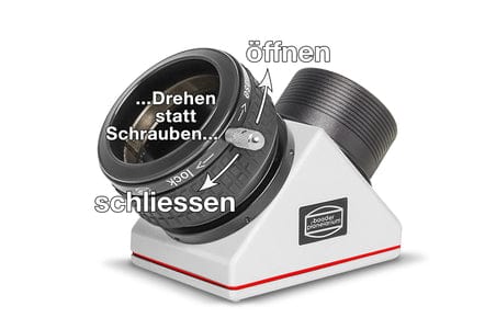 Baader Planetarium Accessory Baader 2" ClickLock S58 clamp with ring-dovetail (Baader Diamond Steeltrack) - 2956258