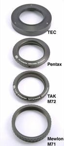 Baader Planetarium Accessory Baader 2" Deluxe Ultra-Low Profile Clamp for M68 (Zeiss and other M68 adapters), with Vixen M60 Thread - 2458196