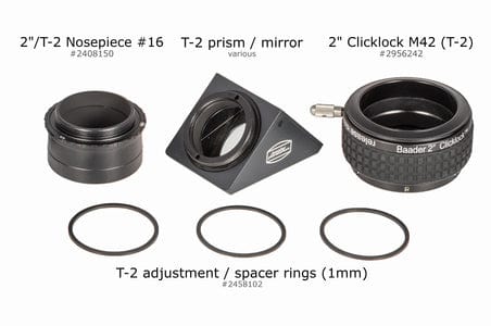Baader Planetarium Accessory Baader 2" Nosepiece to T-2 / M48 (T-2 Part #16) - 2408150