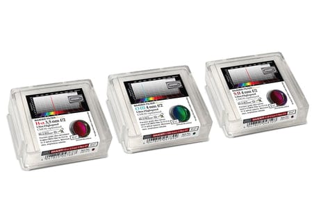 Baader Planetarium Accessory Baader 3.5 / 4nm f/2 Ultra-Highspeed-Filterset 65x65mm – CMOS-optimized (H-alpha / O-III / S-II)