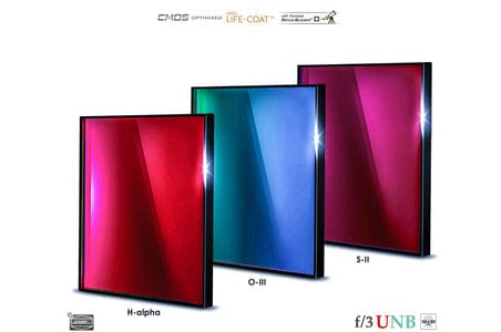 Baader Planetarium Accessory Baader 3.5 / 4nm f/3 Ultra-Highspeed-Filterset 65x65mm – CMOS-optimized (H-alpha / O-III / S-II)