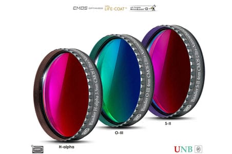Baader Planetarium Accessory Baader 3.5 / 4nm Ultra-Narrowband-Filterset 1¼" – CMOS-optimized (H-alpha / O-III / S-II)