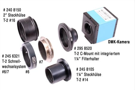 Baader Planetarium Accessory Baader C-Mount T-2 with Integrated 1.25" Filter Holder - 2958520