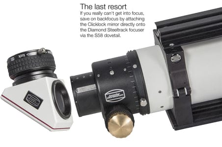 Baader Planetarium Accessory Baader Diamond Steeltrack 2" Focuser for Refractors, 80mm Travel - 2957210