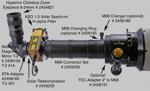 Baader Planetarium Accessory Baader M68 Tele-Compendium Set of connectors and spacers (* Only available together with FFC or TZ-systems) - 2459258