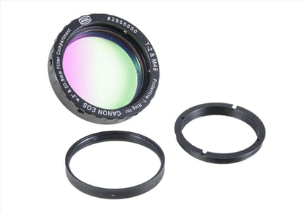 Baader Planetarium Accessory Baader Protective Wide T-Ring for Canon-EOS, incl. fineoptically polished 7nm H-Alpha Filter 50.4mm dia - 2958550H