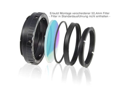 Baader Planetarium Accessory Baader Protective Wide T-Ring for Canon-EOS, incl. fineoptically polished 7nm H-Alpha Filter 50.4mm dia - 2958550H