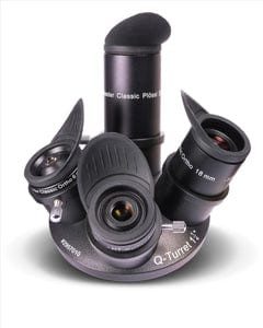 Baader Planetarium Accessory Baader Q-Turret Eyepiece Set (eyepiece revolver, 4x Classic Ortho, 1x Q-Barlow 2.25x) - 2957000