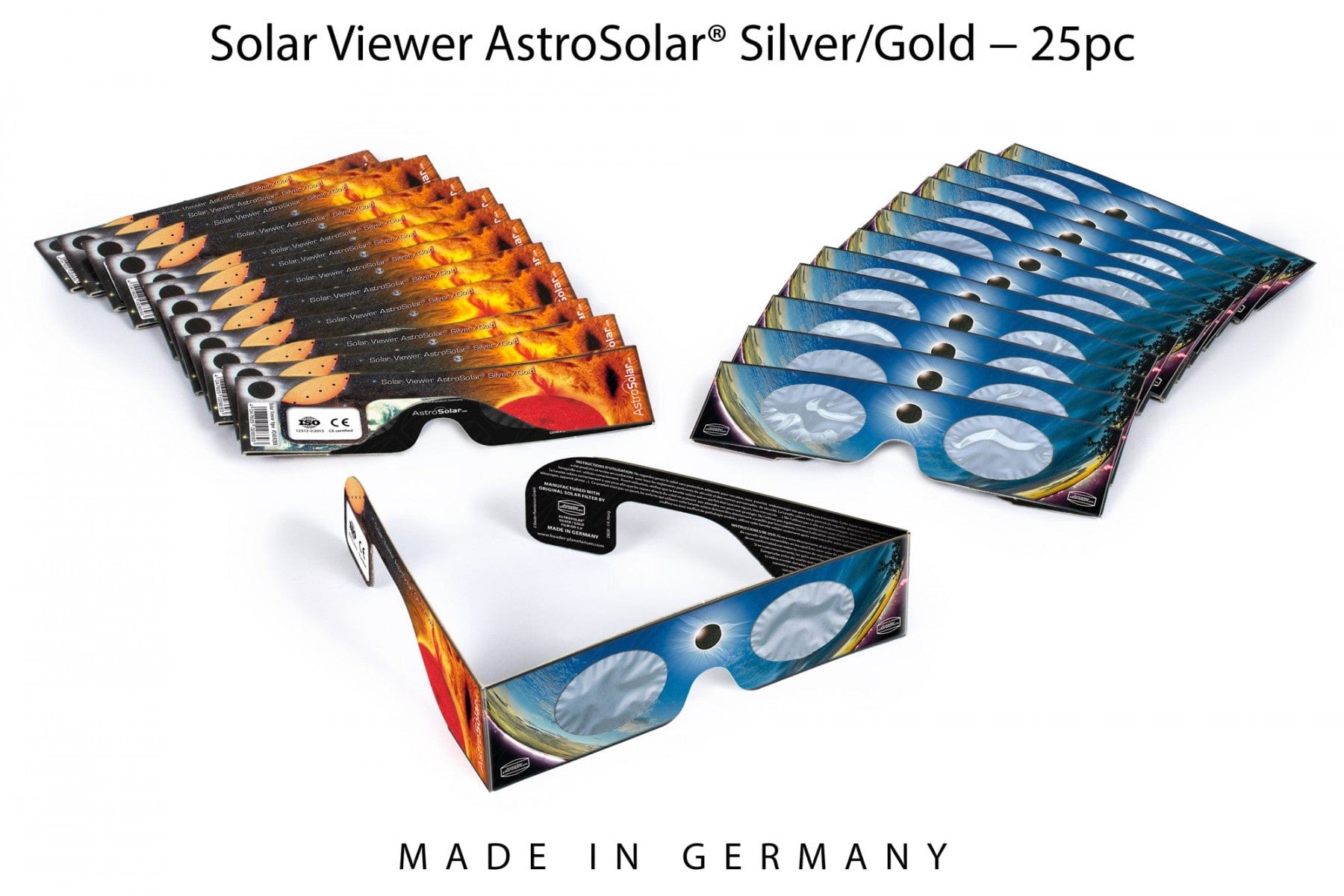 BUNDLE: Baader Solar Viewer AstroSolar® Silver/Gold Eclipse Glasses (2