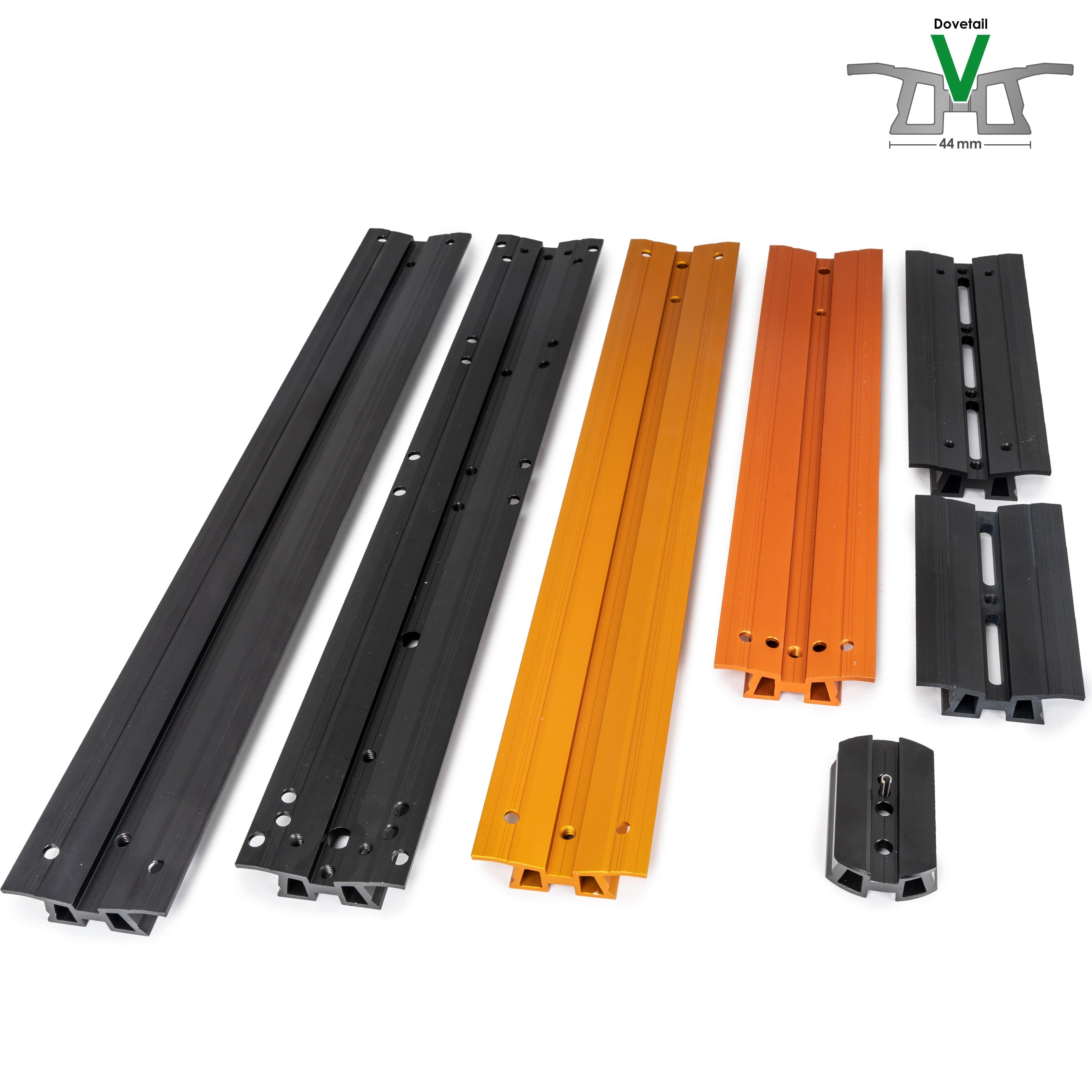 Baader Planetarium Accessory Baader V-Dove Tail Celestron-Orange Anodized Aluminum, 345mm Long, Drilled for Celestron 8" SC / HD - 2451734
