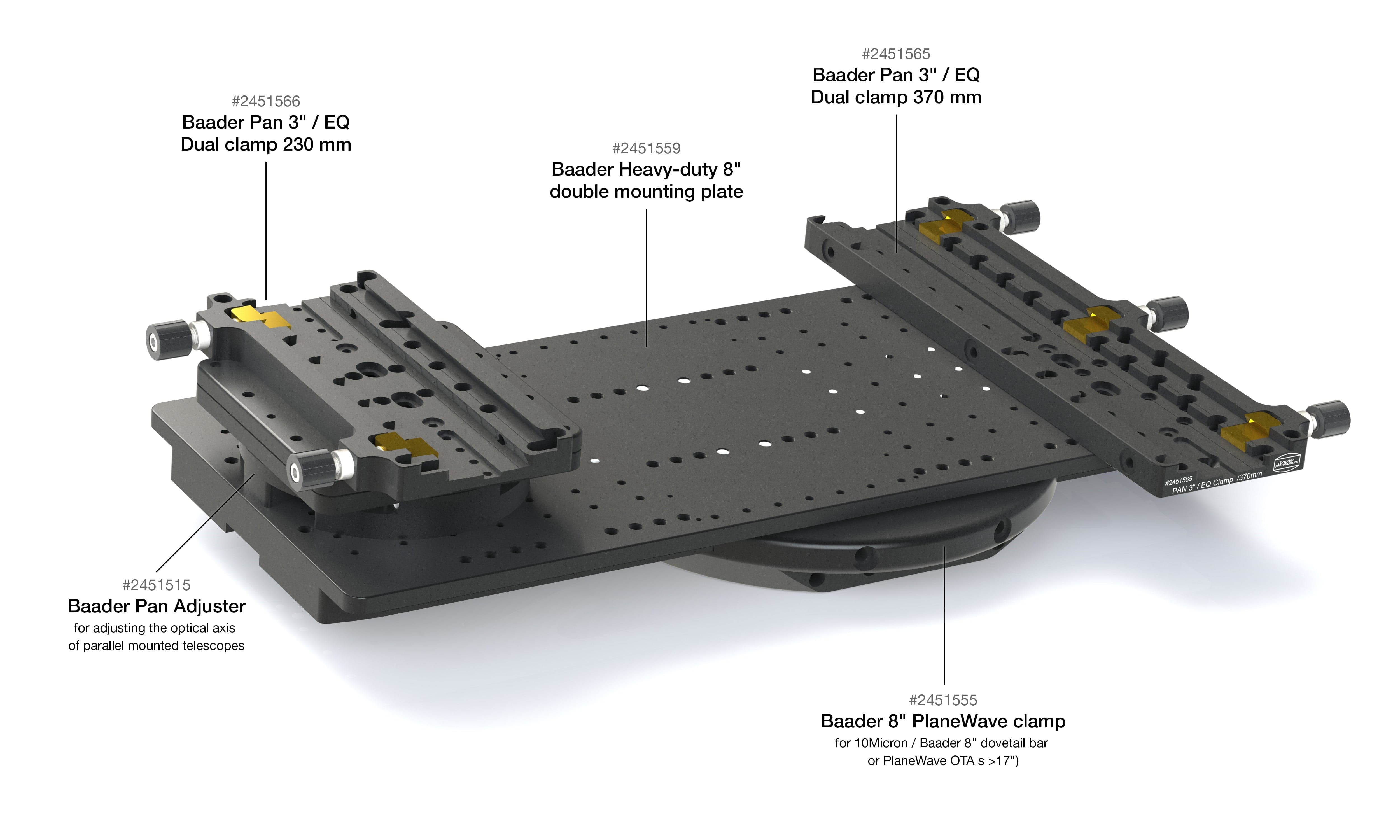 Baader Planetarium Accessory Pan Adjuster for adjusting the optical axis of parallel mounted telescopes