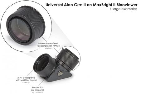 Baader Planetarium Accessory Universal Alan Gee II Telecompressor for Maxbright® II Binocular