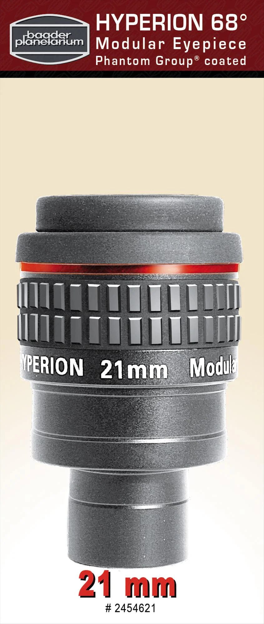 Baader Planetarium Eyepiece Baader Hyperion 21mm 68 Degree Modular Eyepiece - 2454621