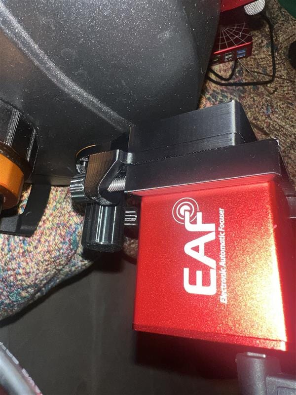 Buckeye Stargazer Accessory Buckeye Stargazer 3D-Printed ZWO EAF Quick Release Bracket (Black) for Celestron Scopes