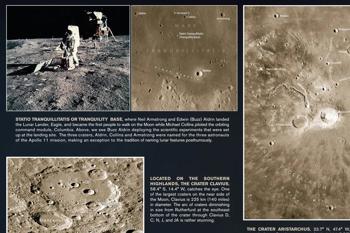 Celestron Books Celestron Deluxe Folding Moon Map - 93704