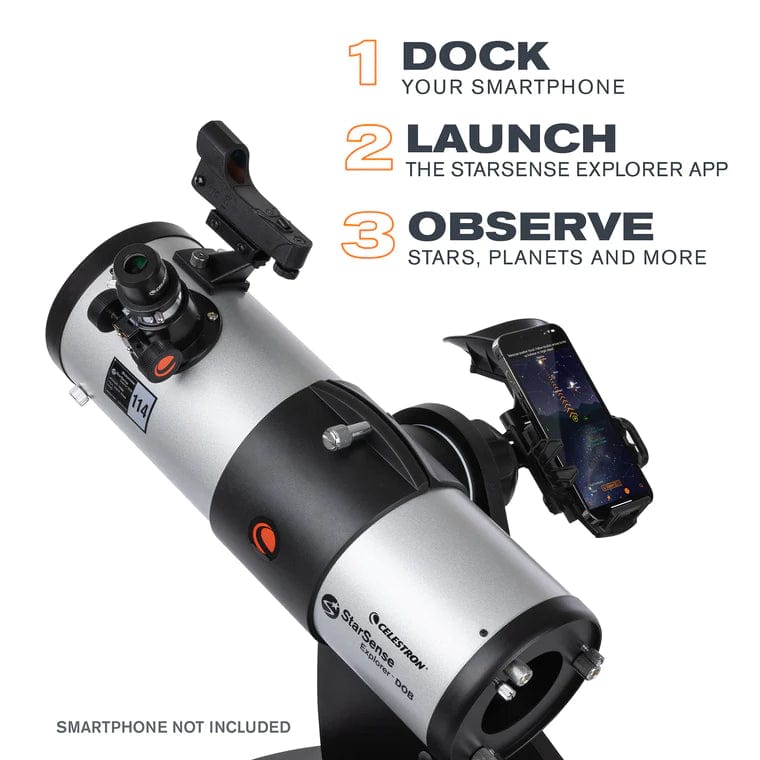 Celestron Telescope Celestron StarSense Explorer 114mm Smartphone App-Enabled Tabletop Dobsonian Telescope - 22480