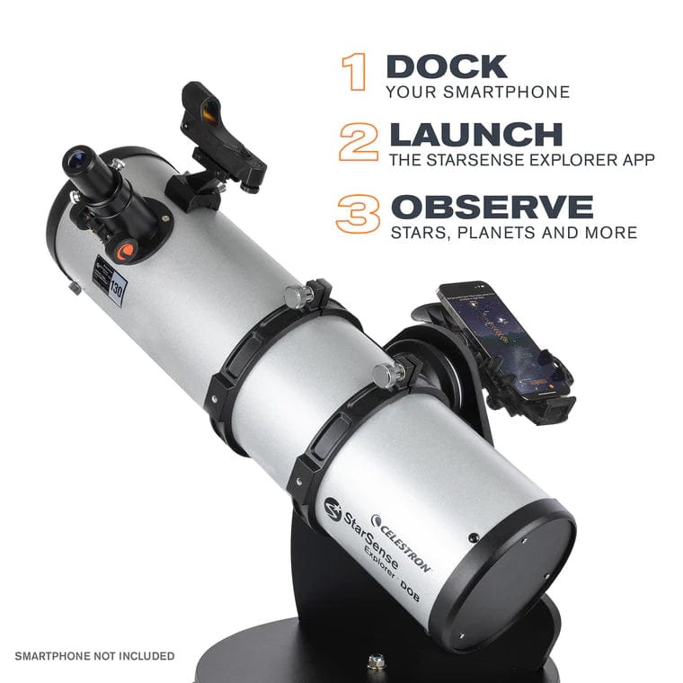 Celestron Telescope Celestron StarSense Explorer 130mm Smartphone App-Enabled Tabletop Dobsonian Telescope - 22481