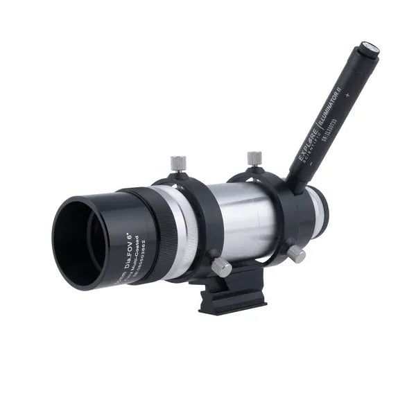 Explore Scientific Accessories 8x50 Straight Through Illuminated Viewfinder with Bracket and NEW long battery life Illuminator II - VFEI0850-01