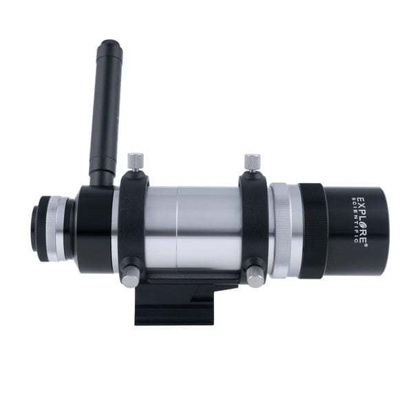 Explore Scientific Accessories 8x50 Straight Through Illuminated Viewfinder with Bracket and NEW long battery life Illuminator II - VFEI0850-01