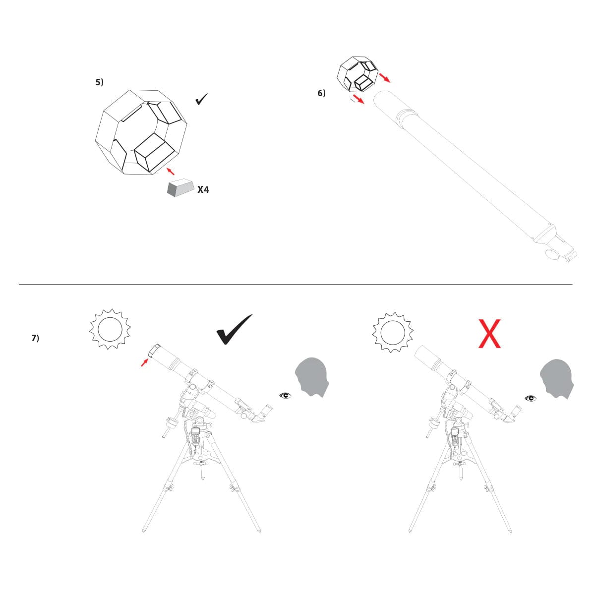 Explore Scientific Telescope Explore Scientific Sun Catcher Variable Large Aperture Solar Filters
