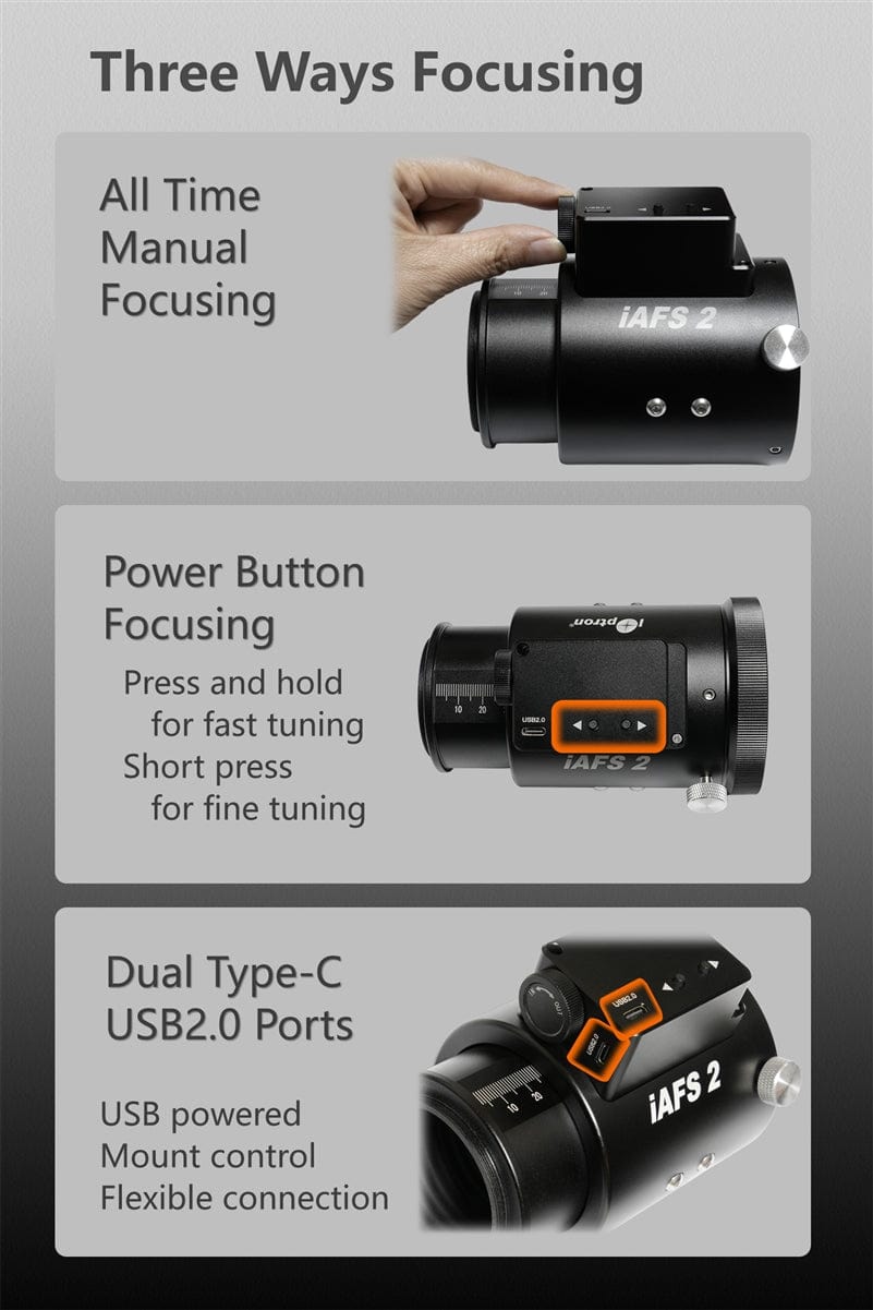 iOptron Accessory iOptron iAFS 2" Electronic Inline Automatic Focuser - FA20