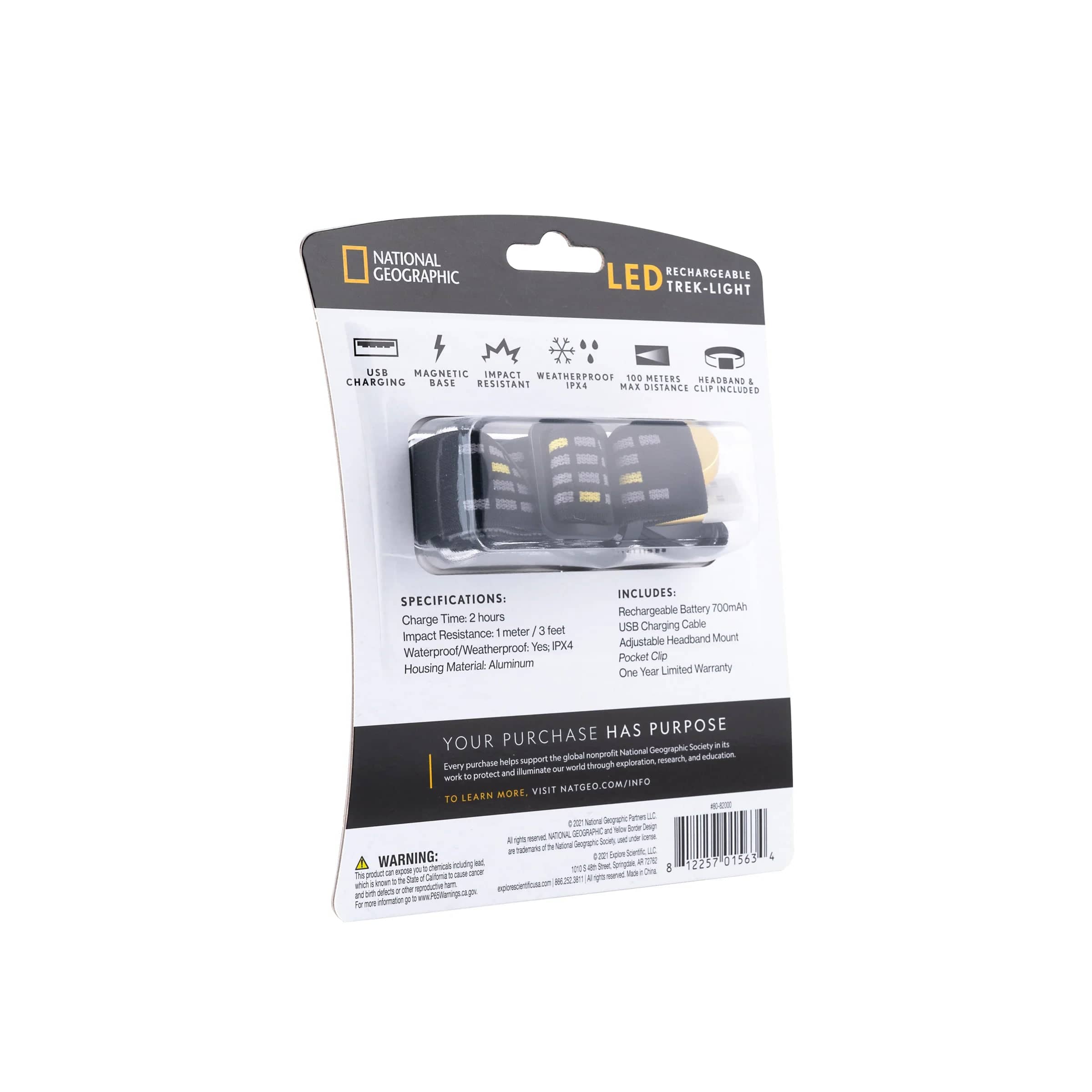 National Geographic Accessories National Geographic Rechargeable LED Headlight - 80-82000