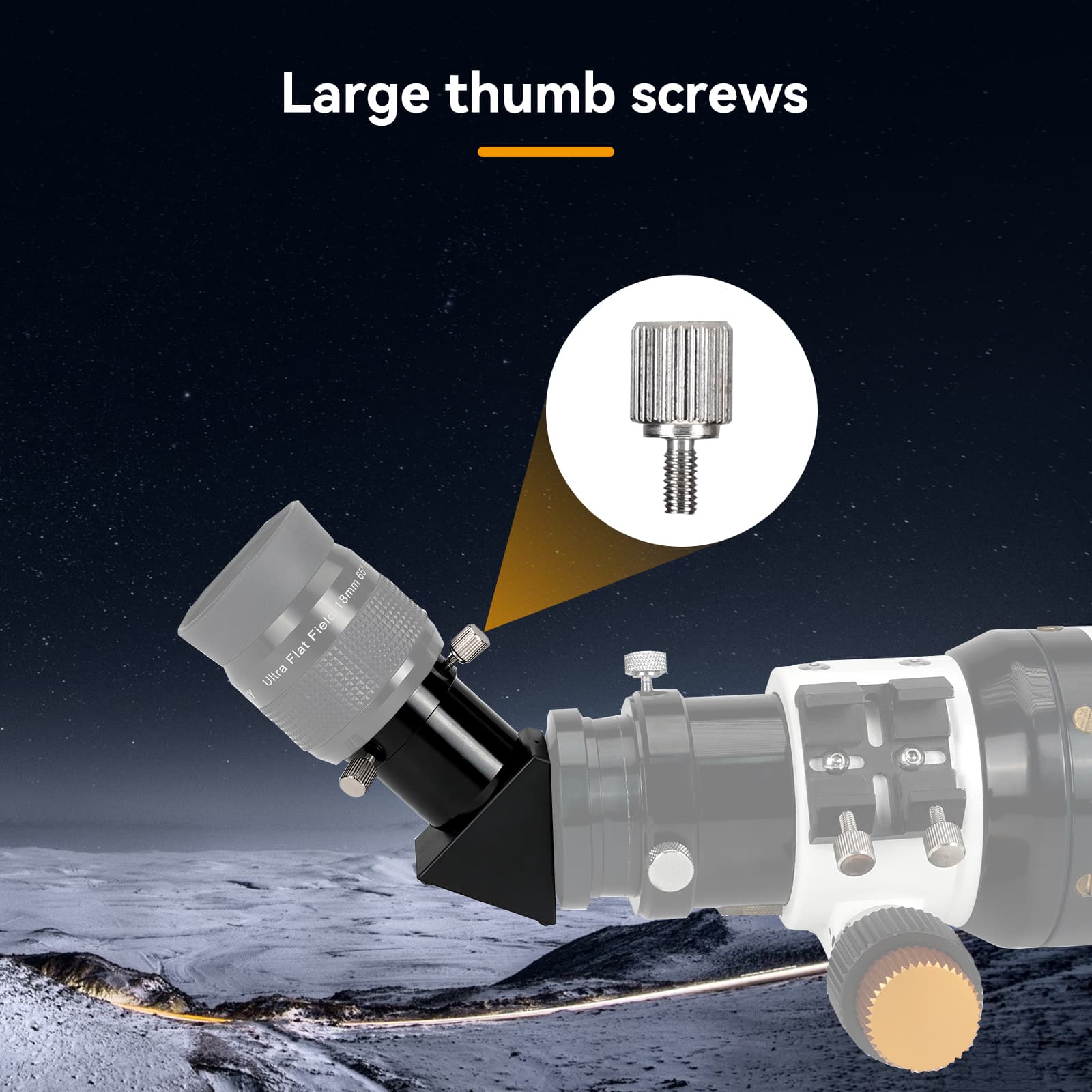 Svbony Accessory SV221 Correct Image Prism Diagonal 1.25" 45 Degree for Refractor Telescope - W9178B