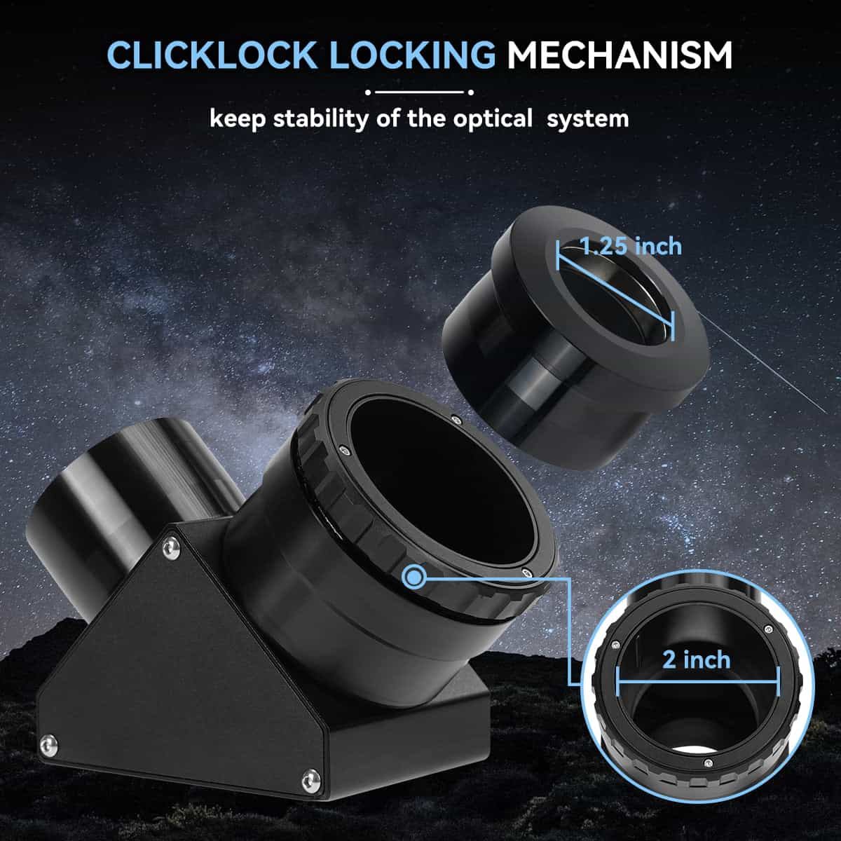 Svbony Accessory SV223 Diagonal 90-degree Clicklock 99% Reflective Dielectric Coating - W9180