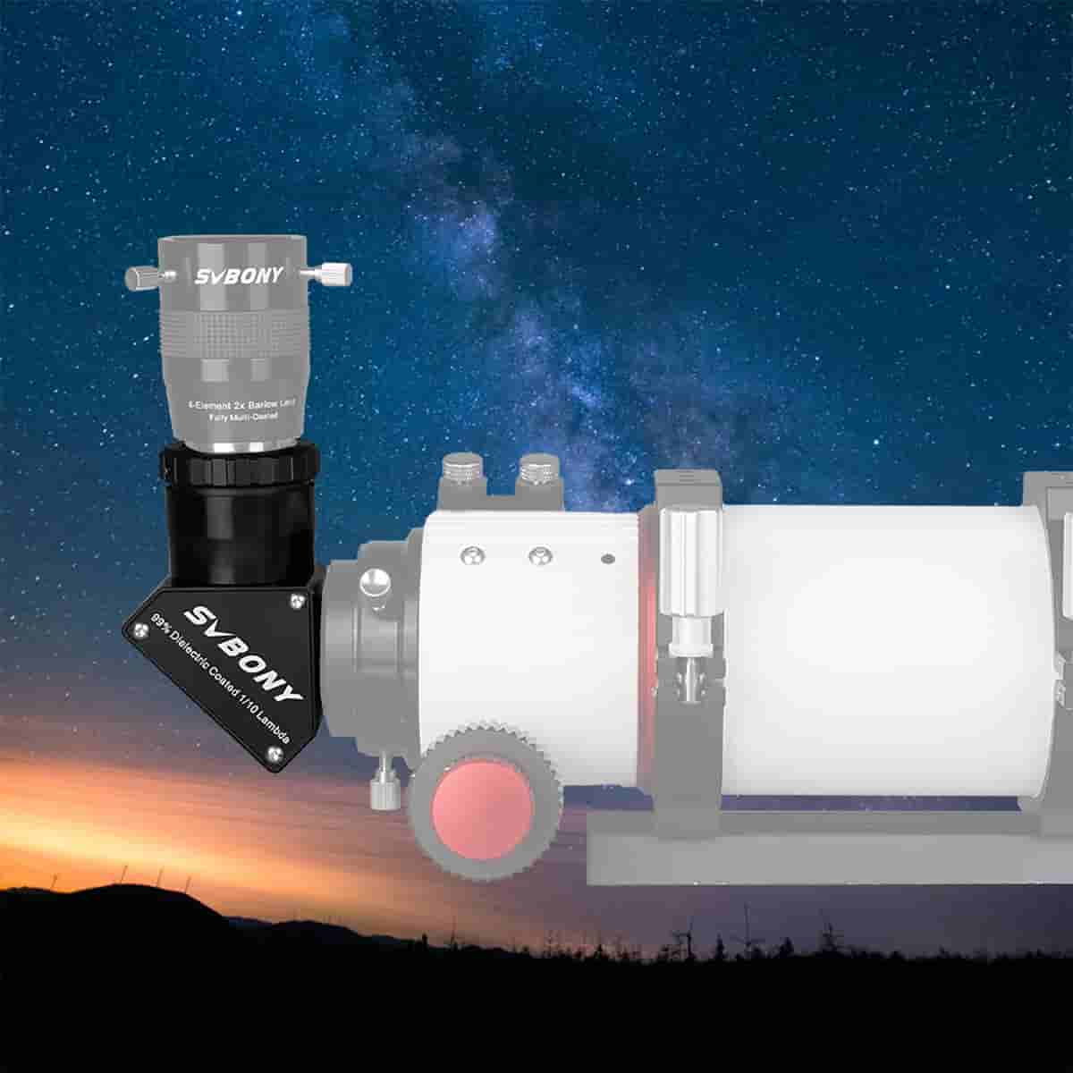 Svbony Accessory SV223 Diagonal 90-degree Clicklock 99% Reflective Dielectric Coating - W9180