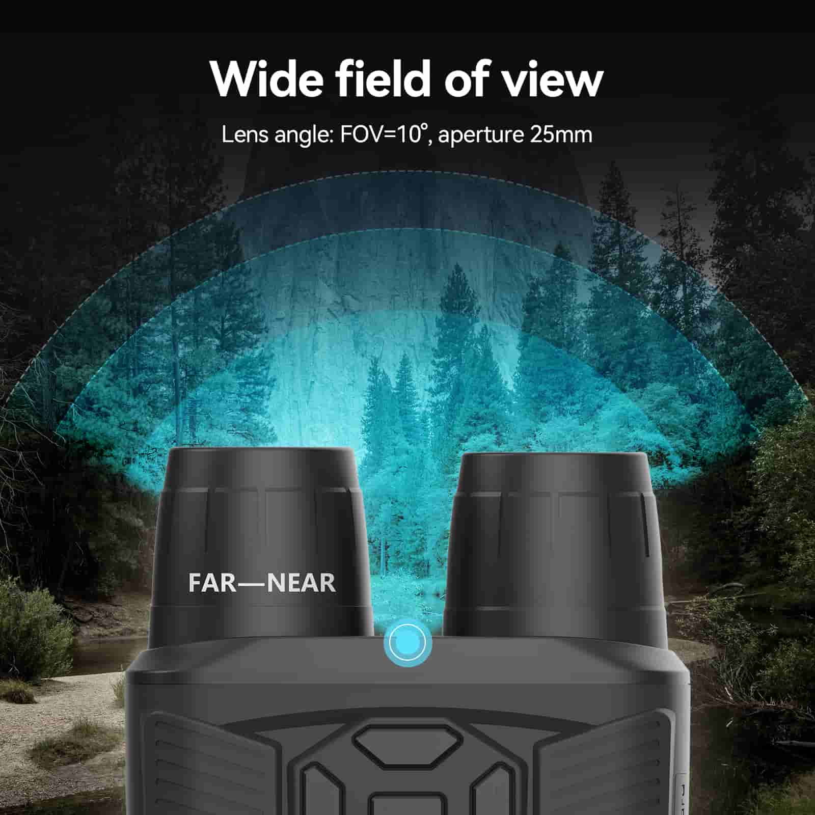 Svbony Accessory Svbony SA206 Night Vision Goggles Binoculars 4K Digital Infrared for Hunting, Bird Watching, Wildlife Observation, Night Fishing Camping - F9394A