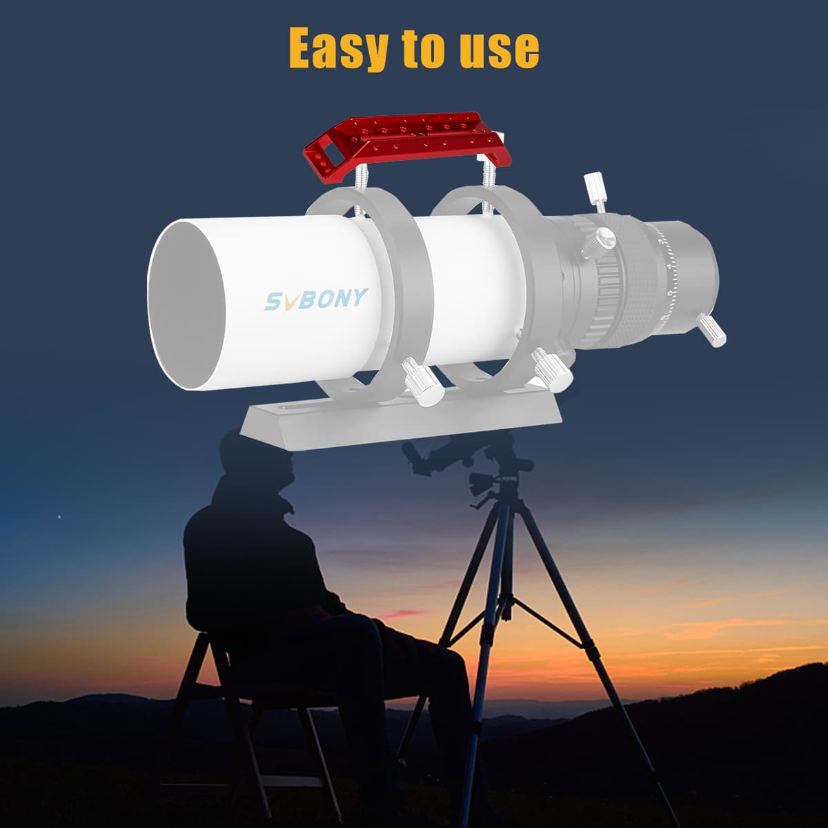 Svbony Accessory SVBONY SV211 203mm Saddle Handle Bar for SV503 102mm and SV550 122mm f/7 OTA