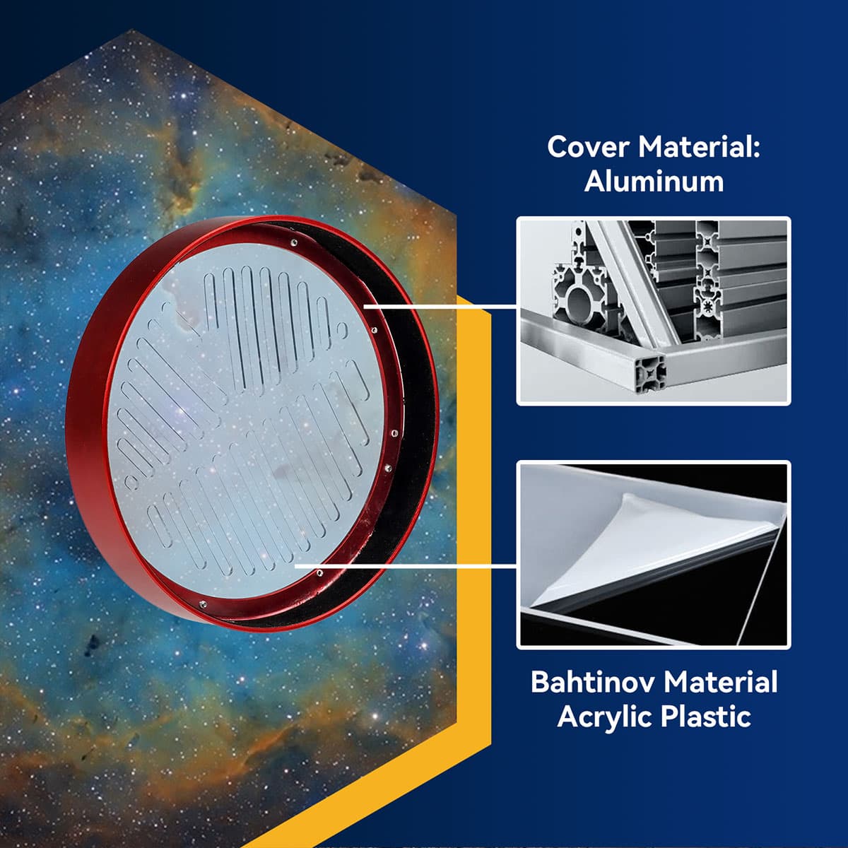 Svbony Accessory SVBONY SV228 Bahtinov Mask Telescope Focusing Cover 156mm For SV550 122mm f/7 OTA - W9182C