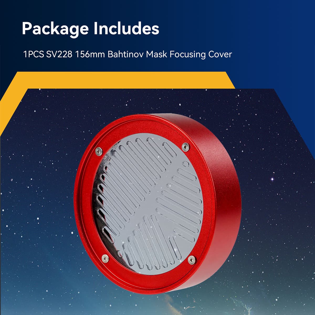 Svbony Accessory SVBONY SV228 Bahtinov Mask Telescope Focusing Cover 156mm For SV550 122mm f/7 OTA - W9182C