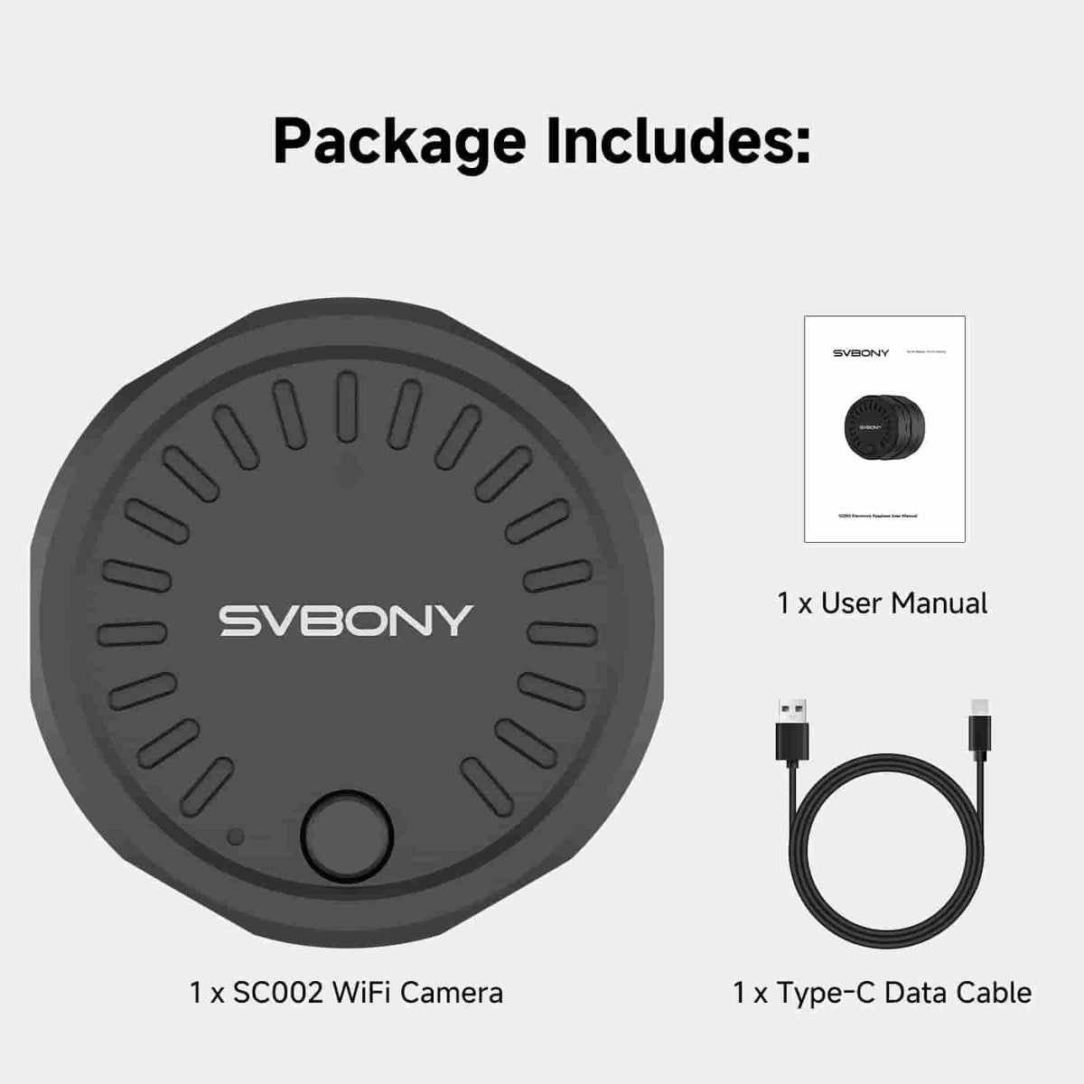 Svbony Astronomy Cameras SVBONY SC002 WIFI Electronic Eyepiece Camera for Birding Digiscoping - F9396A