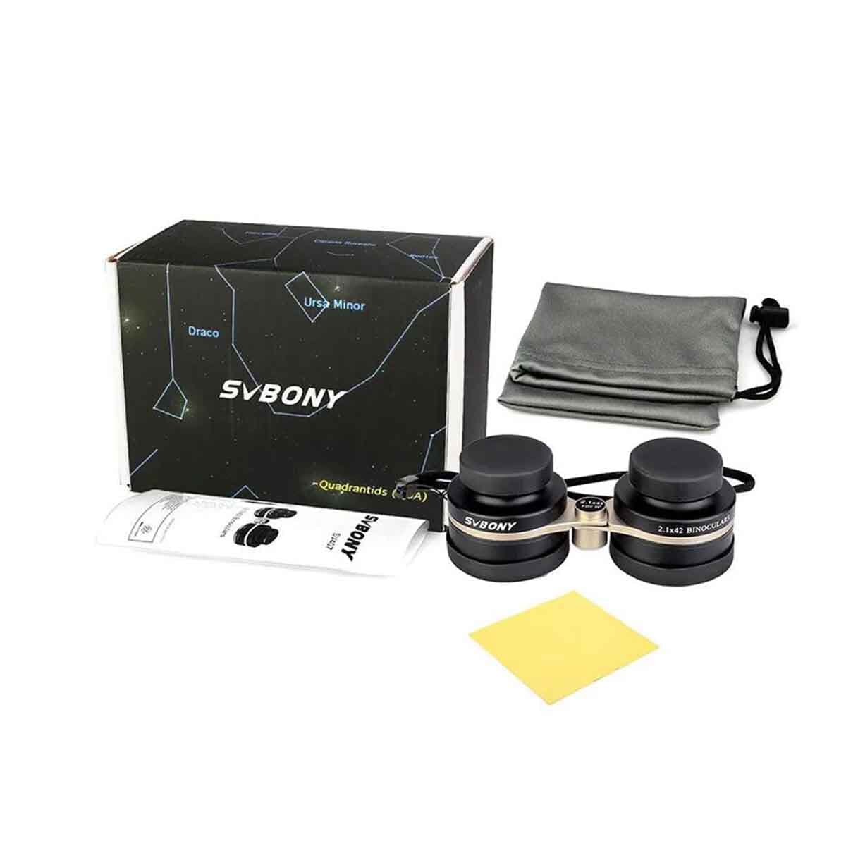 Svbony Binoculars SV407 2.1x42mm Super Wide Binoculars for Star Field observing and Theatre - F9356A