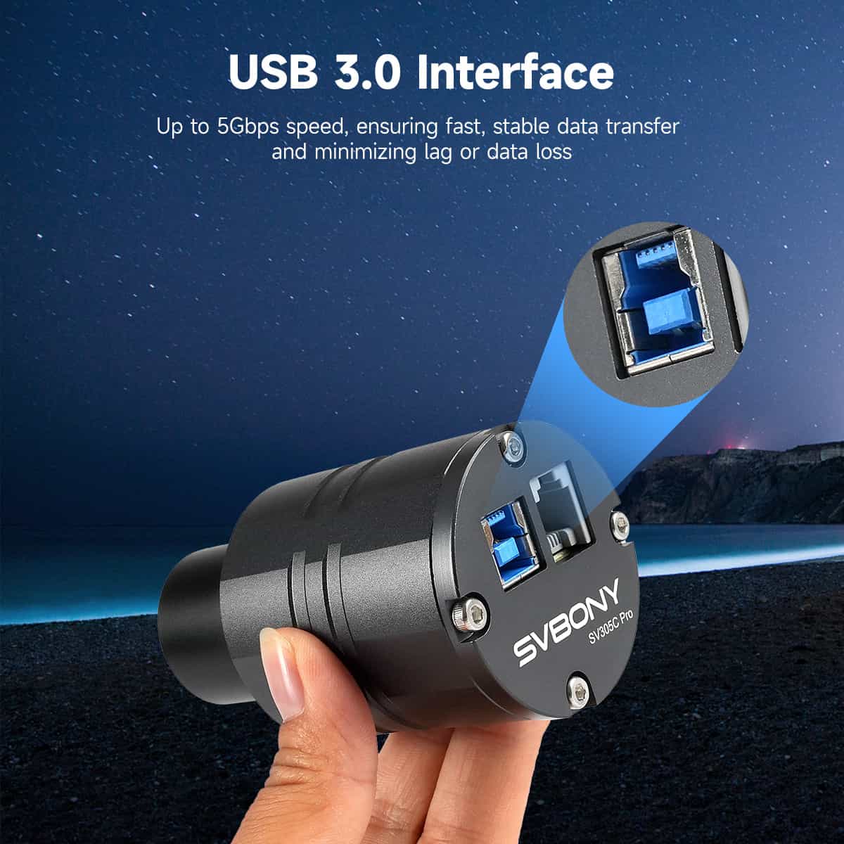 Svbony Cameras SVBONY SV305C Pro Camera 2MP USB3.0 Guiding Camera - F9198B