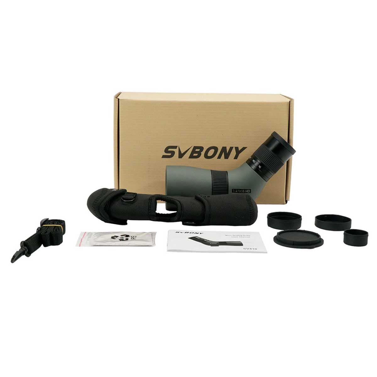 Svbony Guide Scope SV410 9-27x56 ED Mini Spotting Scope FMC for Birding Outdoor Watching - F9363B