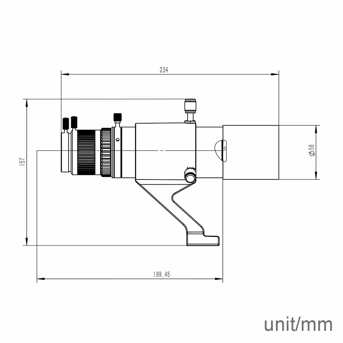 Svbony Guide Scope Svbony SV198 Mini 50mm Guiding Scope for Astrophotography - W9155A
