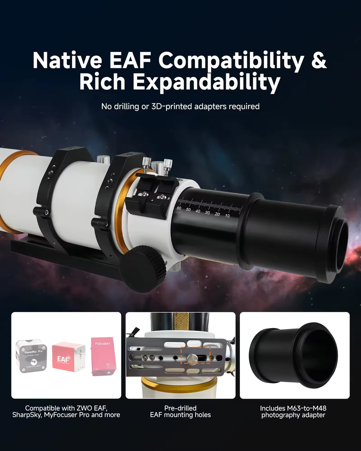 Svbony Telescopes SvBony SV530 80mm ED Refractor Telescope OTA 480mm f/6
