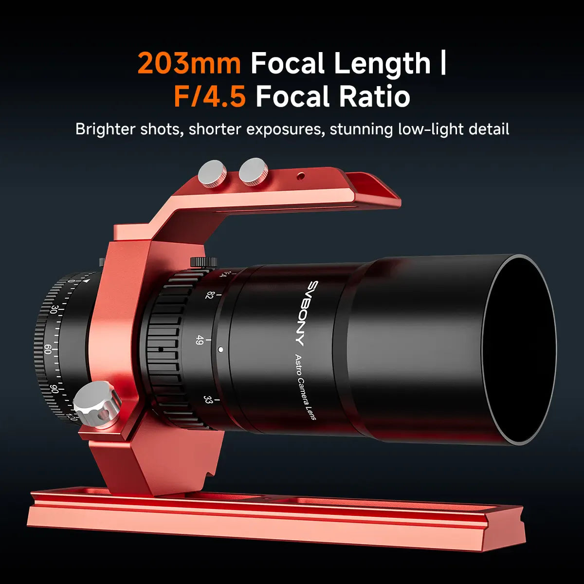 Svbony Telescopes SVBONY SV545 Petzval Refractor Astrograph Lens - W9317B