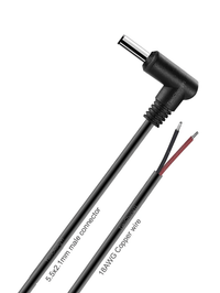 Telescopes Canada Accessory 12V 2.1mm Male Jack to Wire Leads Power Cable