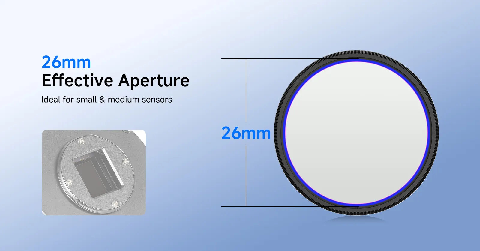 Filtre nébuleux double bande 7 nm H-alpha et OIII Svbony SV220 - W9172