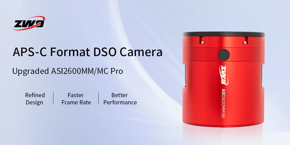 ZWO Camera ZWO ASI2600MC Pro 2025 26MP 3.76um Cooled Colour CMOS Telescope Astrophotography Camera - ASI2600MC-P25