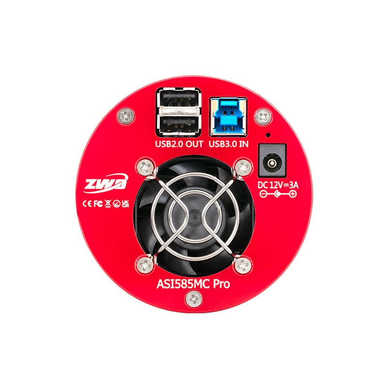 ZWO Camera ZWO ASI585MC Pro 8.29MP Cooled Colour CMOS Astrophotography Camera - ASI585MC-P