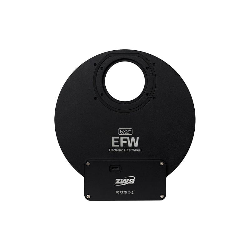 ZWO Filters ZWO NEW 5 Position 2"/50mm Electronic Filter Wheel - ZWO-EFW-5X2-25