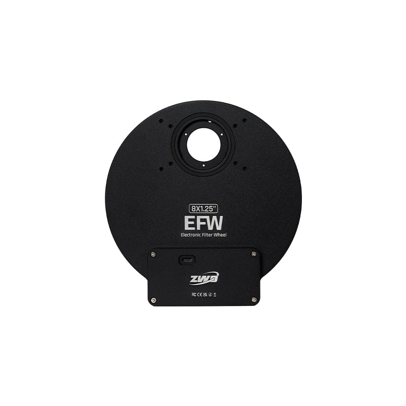 ZWO Filters ZWO NEW 8 position 1.25"/31mm Electronic Filter Wheel - ZWO-EFW-8x1.25-25
