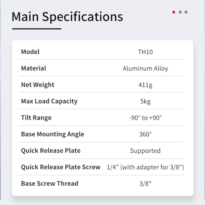 ZWO Tripod Seestar TH10 Fluid Tripod Head and TC20 Carbon Fiber Tripod